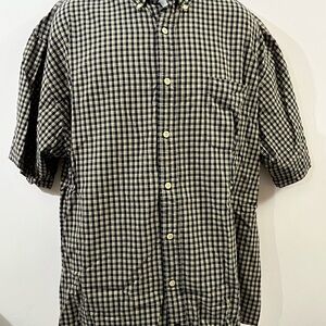 Abercrombie & Fitch size XXL Plaid Men's Checkered Short Sleeve Shirt